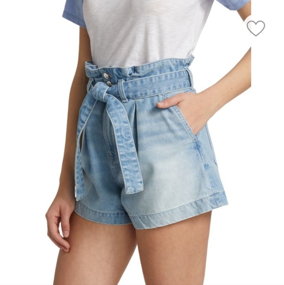 VERONICA BEARD Nori Paperbag Denim Shorts - Picture 2 of 7